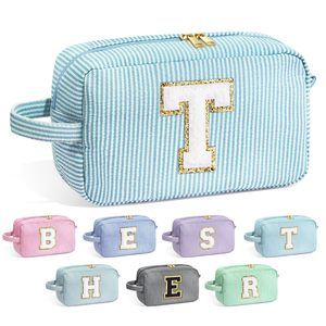 Cosmetic Bag, Initial Makeup Bag For Women Girls - Personalized Gifts For🫲